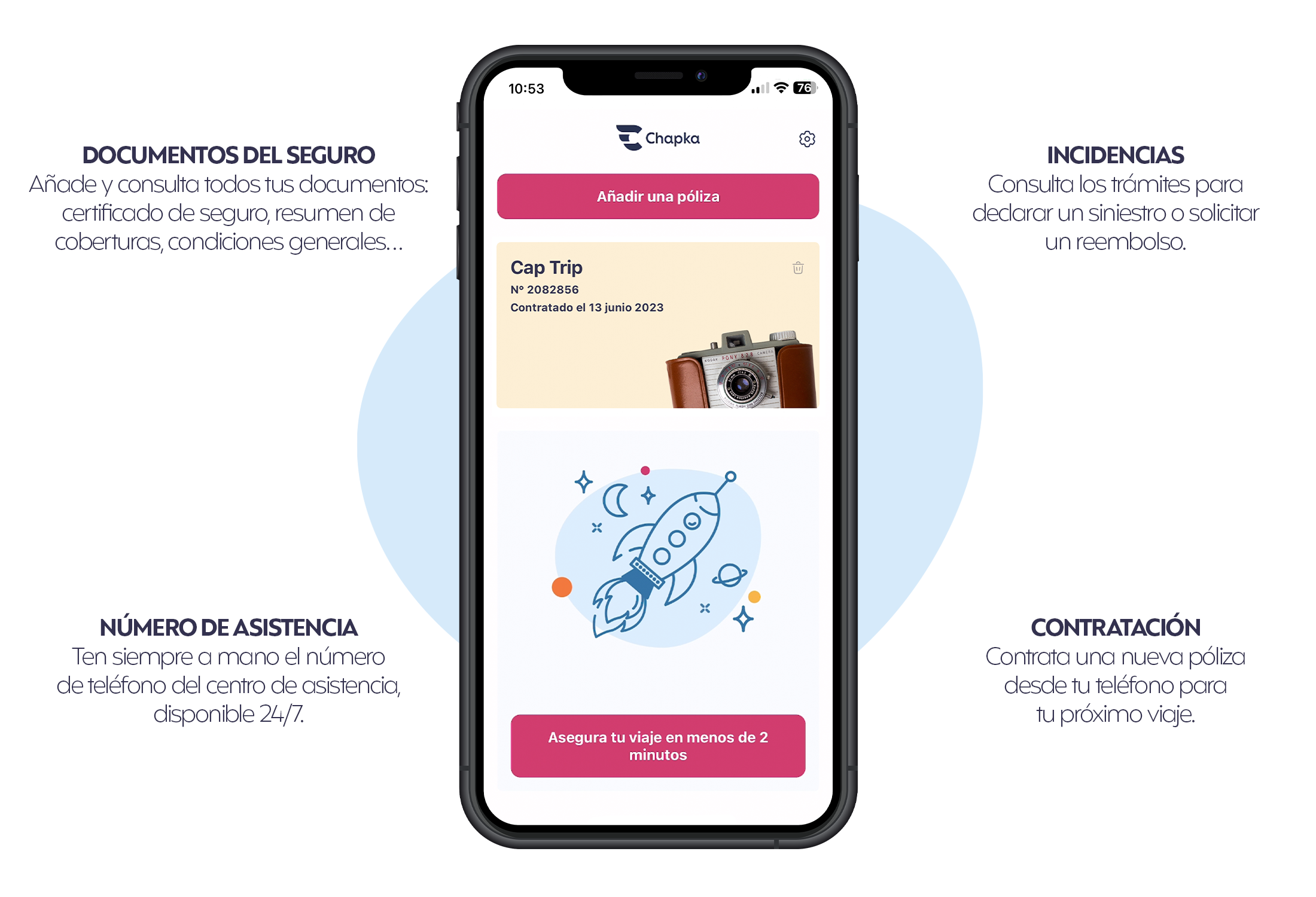 App seguro de viaje Chapka