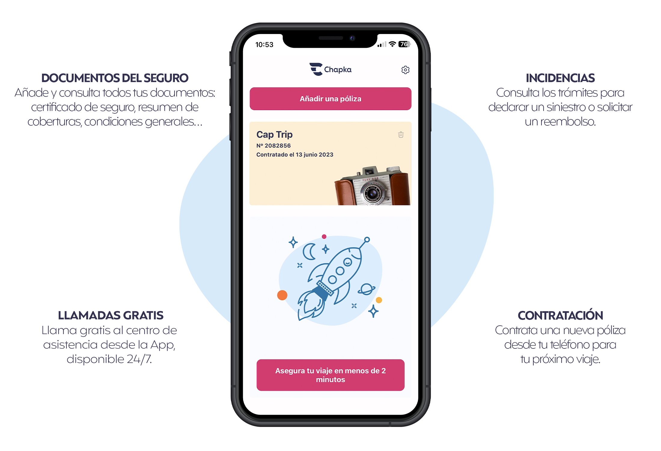 App seguro de viaje Chapka
