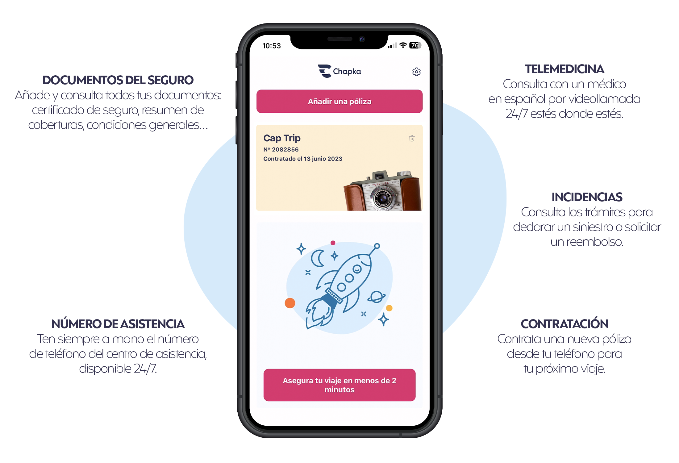 App seguro de viaje Chapka